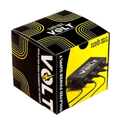 Ernie Ball VOLT High Current DC Power Supply with Complete Electrical Isolaton for Up To 5 Digital & Analog 9V Pedals w/5 Connector Cables & Universal AC-DC Adaptor PLUS Additional 18V DC-Thru for Extra-Daisy Chain Powering! image 1