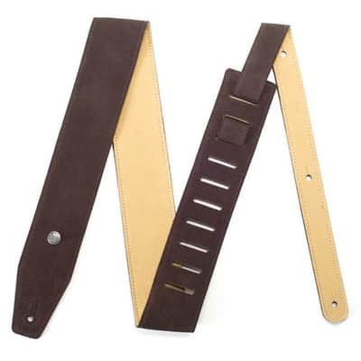 JIM DUNLOP BMFS02 Suede Strap Mahogany 25Zoll Leder Gitarrengurt (635mm) image 2