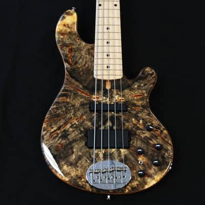 Lakland USA 55-94 Deluxe Custom Buckeye Burl 5 String Bass image 2