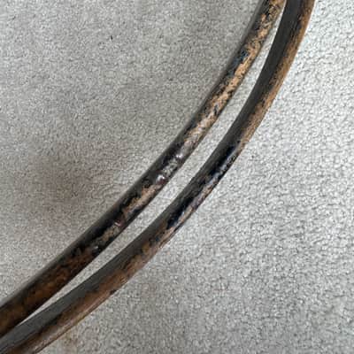 Ludwig Two Vintage WFL 28” Bass Drum Hoop - 1 5/8” (1/2” inlay groove) 50s 60s - Wood image 11