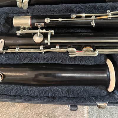 Wood Bassoon, with case,  M. J. Kalashen brand, New York image 3