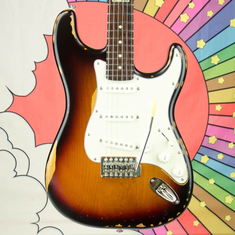 Used ESP LTD ST-203 Electric Guitar, Rosewood Fretboard, Distressed 3-Tone Sunburst image 1