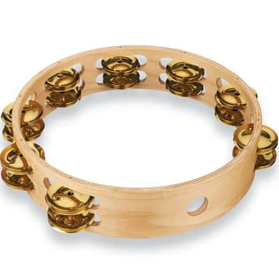 LP Pro 10 Inch Double Row Tambourine - Brass image 2