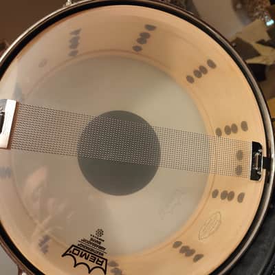 Tama Starclassic Snare Maple Focus Ring Limited Edition Blue Sparkle image 4