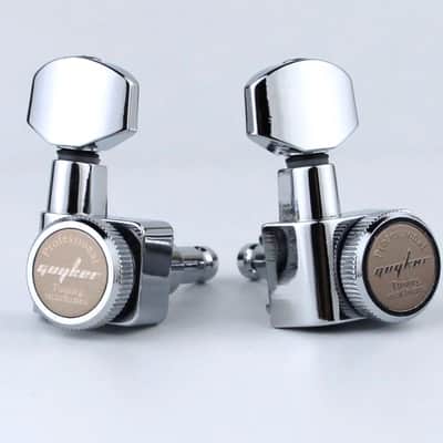 6 Premium In-line Locking Guitar Tuners Machine Head for electric and Acoustic guitars Complete Set image 9