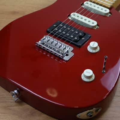 1990 Charvel Jackson Japan DK-065-SSH Dinky Superstrat (Red) image 3