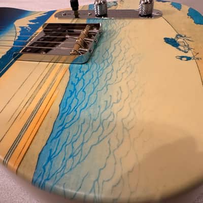 Fender Made in Japan Art Canvas Esquire Hokusai 2024 - Tama River image 4