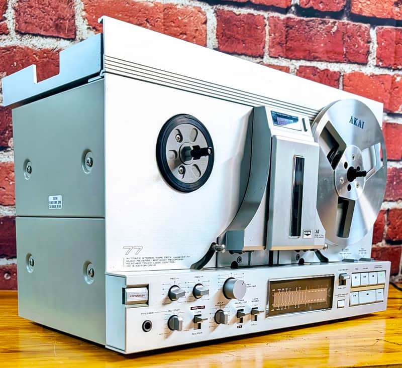 Akai GX-77 reel to reel - [Superb!] condition, refurbished ($600!), original takeup reel, original service manual, extra NOS tape! image 1
