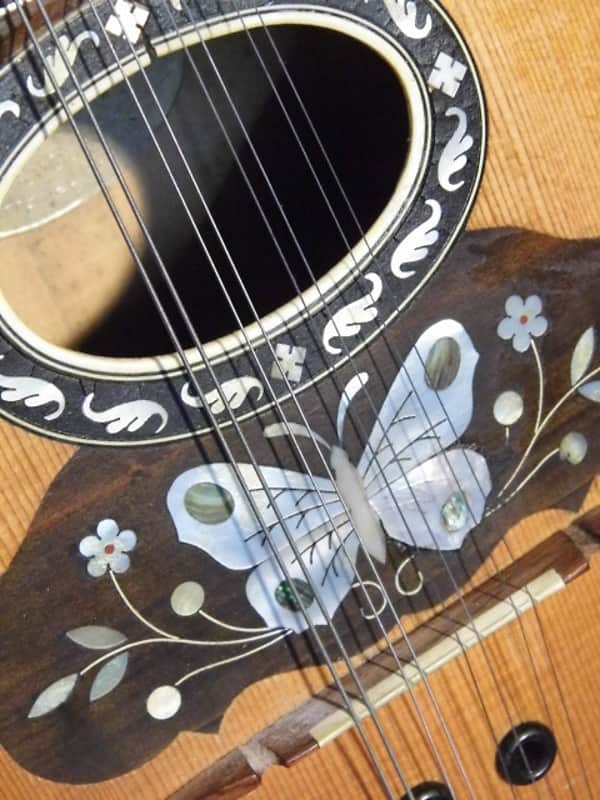 fine old VOGTLANDSPERLE solid arched back 8string MANDOLIN mando Germany 1920s image 1