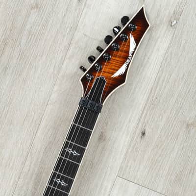 Mint Dean USA ZERO Floyd Guitar, Ebony Fretboard, Flame Maple Top, Fishman Fluence Modern Set, Tiger Eye image 8
