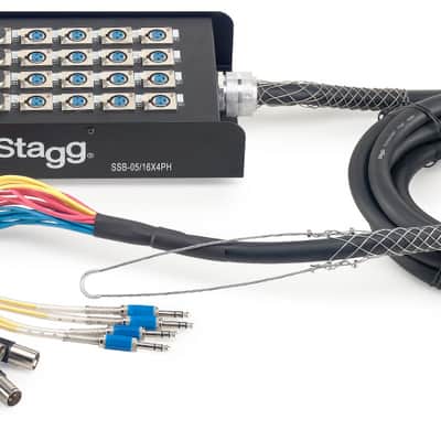 Stagg Stagebox 16 XLR F / 4 Jack M-15M 50' Drop Box Stage Snake Ssb-15/16x4ph image 5