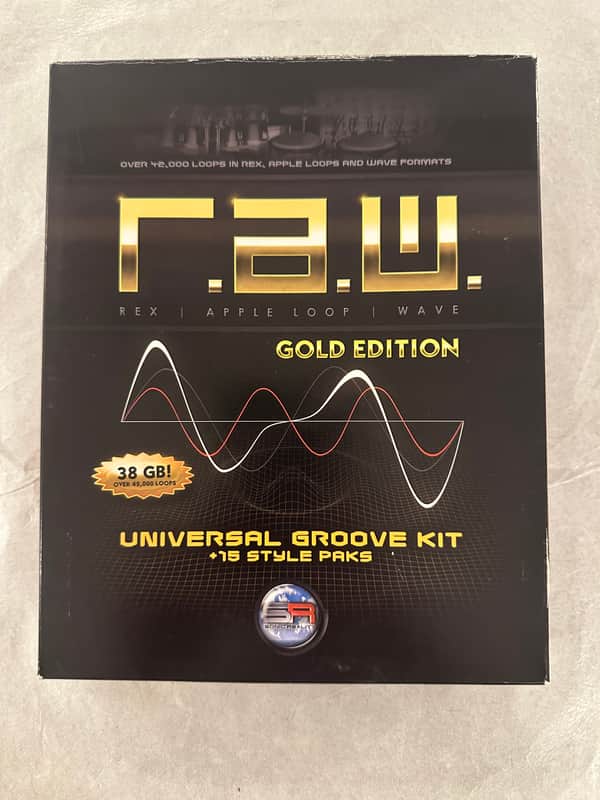 Sonic Reality R.A.W. Gold Edition 38GB Loop Library – Universal Groove Kit + 15 Style Paks – Physical DVD Set image 1