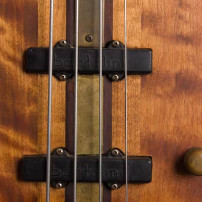 Tobias  Hand Made Prototype Solid Body Electric Bass Guitar (1977), black gig bag case. image 12
