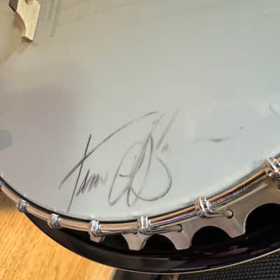 WASHBURN AMERICANA B9 SUNBURST BANJO SIGNED BY BLUEGRASS LEGEND TIM O'BRIEN!! w/ OHSC image 4