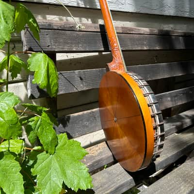 1920s FAIRBANKS VEGA TubaPhone 4 string Tenor Banjo w/ resonator plate and pickup. image 3