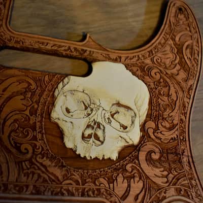 Custom Laser-Engraved Cherrywood Pickguard for Fender Telecaster – Unique Artwork image 5