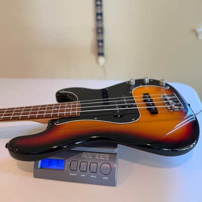 2002 Squier Standard Precision Bass Special P/J – 3-Color Sunburst - String-Through image 3
