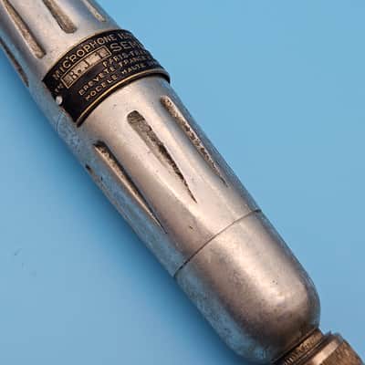 ☆Rare 1940s French SEM RJ1 Dynamic Microphone - Paris France Collectors Vintage Movie Prop Mic image 7
