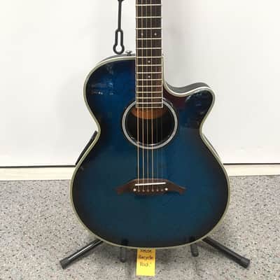 Used Crafter CRAFTER FX-550EQ-P Acoustic Guitar Blue image 1