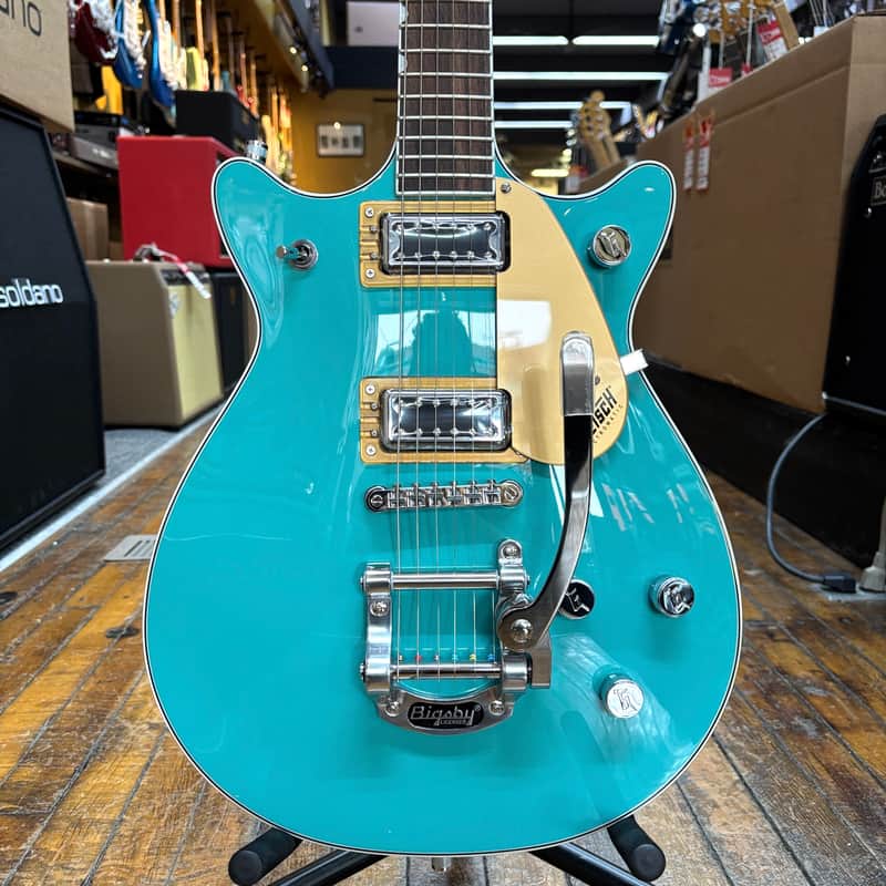 Gretsch G5232T Electromatic Double Jet FT Electric Guitar with Bigsby Calcos Green image 1