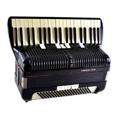 Vintage Top German Made LMM Accordion Hohner Verdi III M - 120 bass, 12 switches + Original Hard Case & Straps image 3