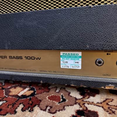 Vintage 1967 Marshall Super Bass 10,000 Series Plexi Guitar Amplifier Head 1960s image 11