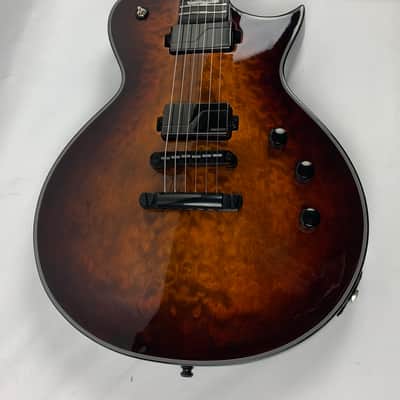 ESP E-II Eclipse Tiger Eye Sunburst Quilted Maple Electric Guitar + Case EII E II EC QM - B-Stock image 7