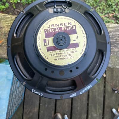 Jensen Vintage C12P 12” guitar speaker. 8 ohms. Amazing mint like new condition! 1965 - Black image 2