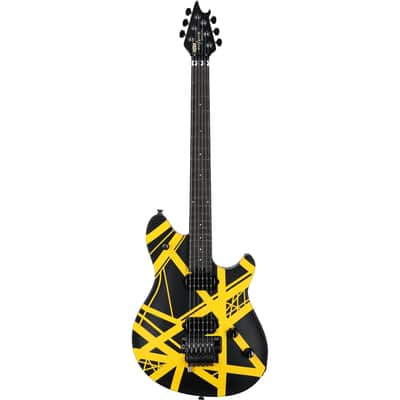 EVH Eddie Van Halen Wolfgang Special Electric Guitar, Striped Black/Yellow image 4