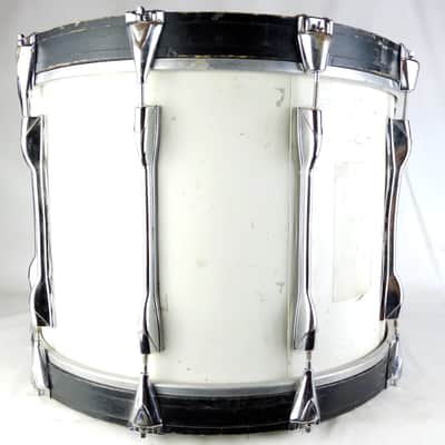 Yamaha 14x20" Field Corps Bass Drum 10-Lug Painted White Wrap Japan Vintage 80s image 4
