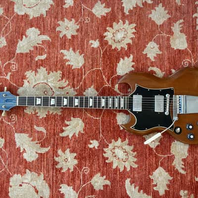 Modified 1970s Gibson SG Standard - Custom Order - Left-Handed in Walnut w/ OHSC & Paperwork image 8