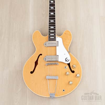 1990 Epiphone Casino Natural Near-Mint, Pre-Elitist Revolution w/ Case & Hangtag, Japan Terada image 2