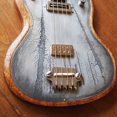 Oldwolf Custom EB3 1971 Forest Engraved Zinc image 8