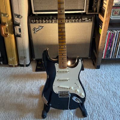 Fender Custom-Shop Stratocaster Heavy Relic (Black) 1959 (Reissue) - Relic image 4