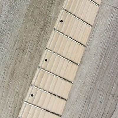 Legator GHFB8 Ghost Fanned Fret 8-String Electric Guitar Maple Board Blue Ash image 8