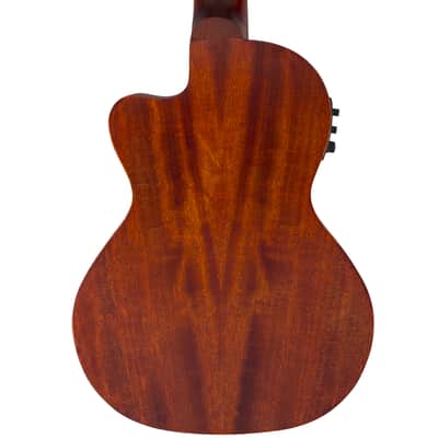 Gretsch G9121 A.C.E. Tenor Ukulele with Gig Bag - Ovangkol Fingerboard, Acoustic-Cutaway-Electric, Fishman Kula Pickup, Honey Mahogany Stain image 3