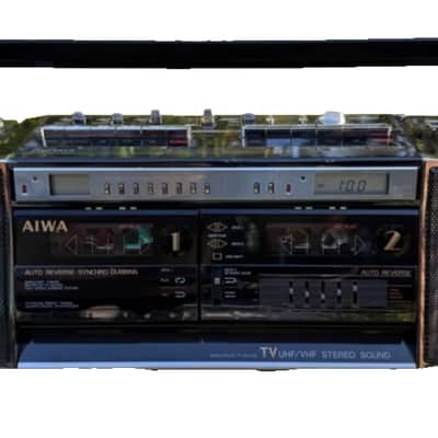 AIWA CS-W90 👉MINT Rare Vintage Cassette Deck Boombox Japan Warranty 1980s image 1