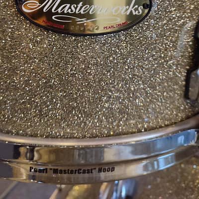 Pearl Masterworks Drum Set - 8/10/12/14/14/20" - Gold Flake image 3
