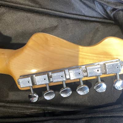 Vintage V6 Stratocaster Electric Guitar Green Wilkinson Pickups + Gig Bag image 7