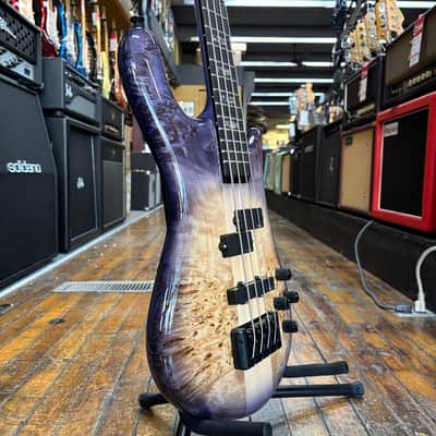 Spector Euro 4 CST Bass Guitar Natural Violet Burst Gloss w/Padded Gig Bag image 2