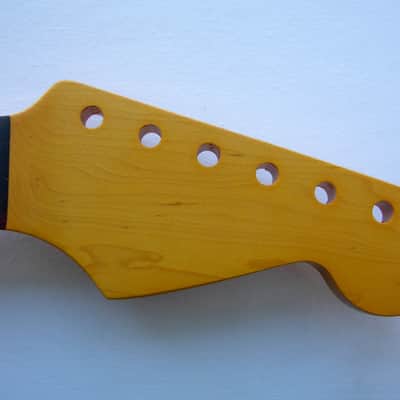Stratocaster 21 JUMBO Frets/Guitar Neck Rosewood -Vint, w/Warmoth Bone Nut STRAT -Nitro Satin image 3