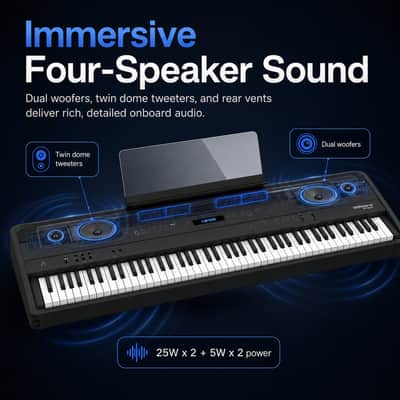 Roland FP-90X Portable Digital Piano with Pedal and Stand Bundle (Black) image 5