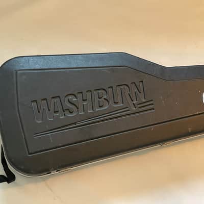 1990's Washburn Stratocaster Style Black Chainsaw Guitar Case image 2