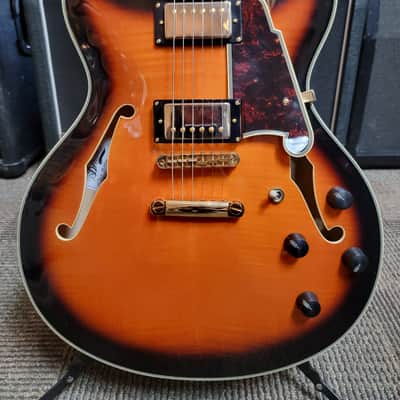 D'Angelico Excel EX-DC Semi-Hollow with Stop-Bar Tailpiece - Sunburst image 2