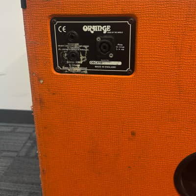 UK Orange OBC410 4x10 bass cabinet cab w/ casters image 4