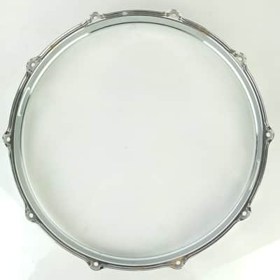 Gretsch 14"Die-Cast 10Lug Snare Drum Resonant Rim/Hoop Vintage 80s Chrome 4165-7 image 8