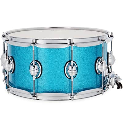 Premier Genista Classic 14" x 7" Birch Aqua Sparkle Snare Drum PGB1407SAQX image 2