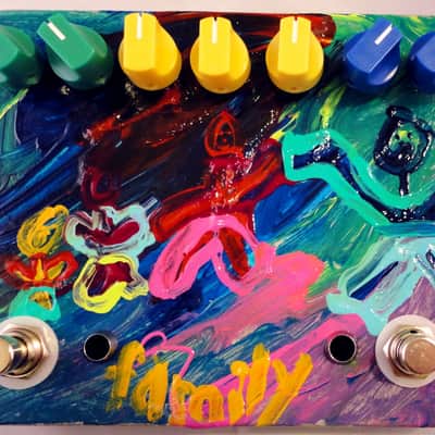 Fuzzrocious Custom Rat Tail/AFTERLIFE Reverb Kidpainted UNRELEASED image 1