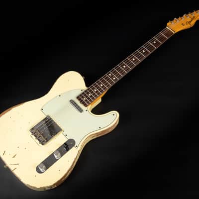 Fender Custom Shop '64 Reissue L-Series Telecaster RW Heavy Relic - Vintage White | USA 1964 Josefina Campos Handwound Pickups 3.39kg | CoA OHSC image 5