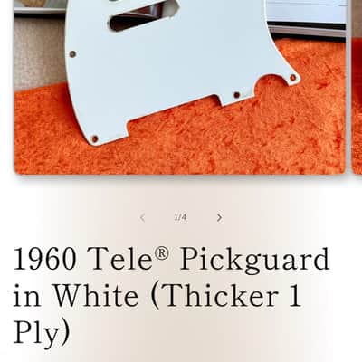 Realistic Relics Fender Telecaster 1959-63 Single ply Guard image 1